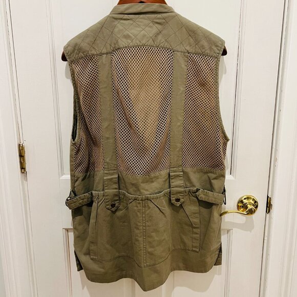Domke PhoTOGS Utility Photo Vest Medium Khaki Mesh 13 Pockets Professional Zip - Picture 10 of 16